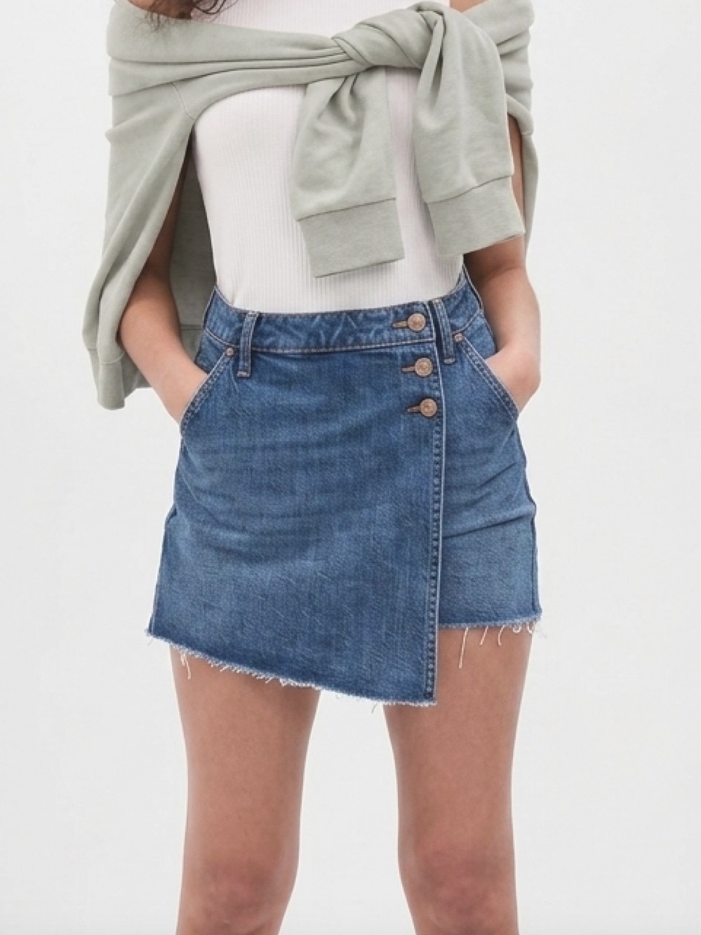 ZARA Blue Jean Skort